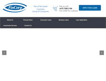 Tablet Screenshot of fincorp.com.pg